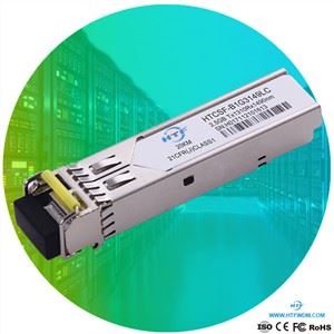 Transceptores ópticos 2.5G SFP BIDI 20km SMF compatíveis de comutador de centro de dados de telecomunicações