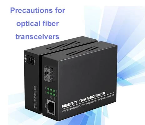 Precauções para transceptores de fibra óptica